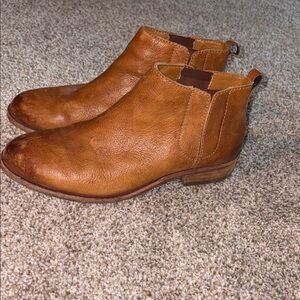 Kork-Ease Tan Leather Chukka Boots Velma 7.5 brown leather ankle